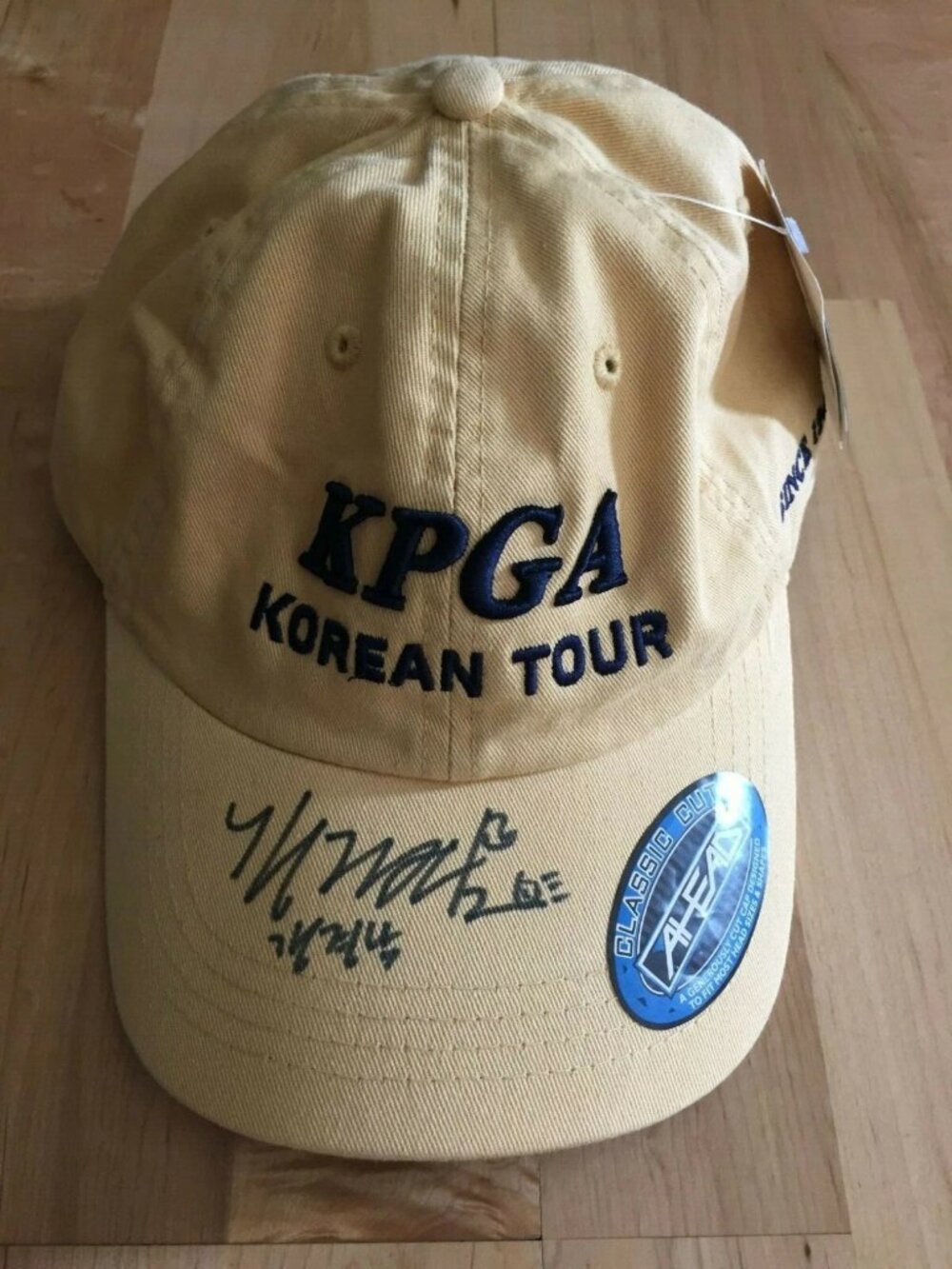 Kyung-Nam Kang Ahead Vintage Autographed KPGA Korean Tour Cap NEW